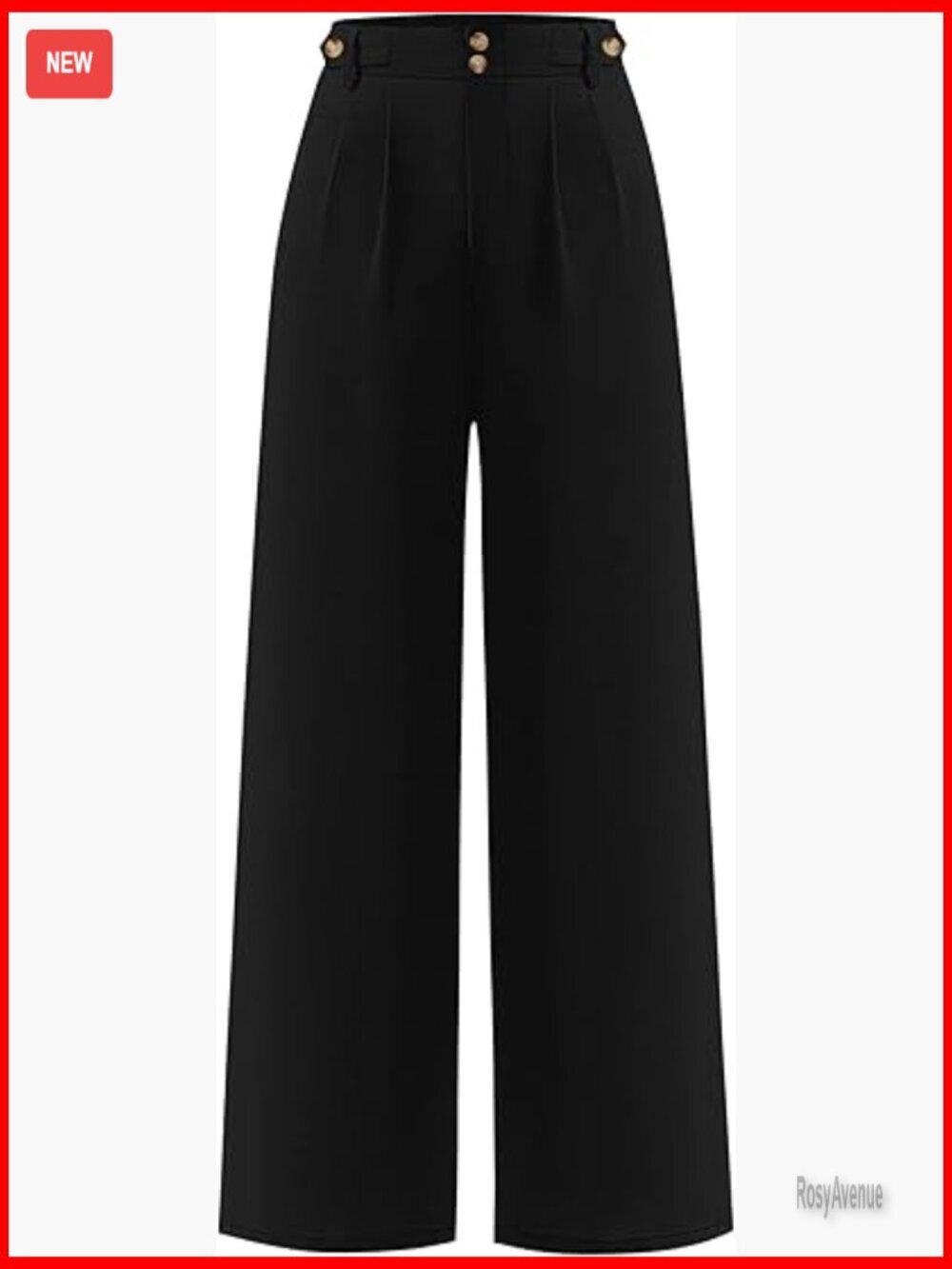 Wide Leg High Waist Palazzo Pants Business Casual Work Office Polyester